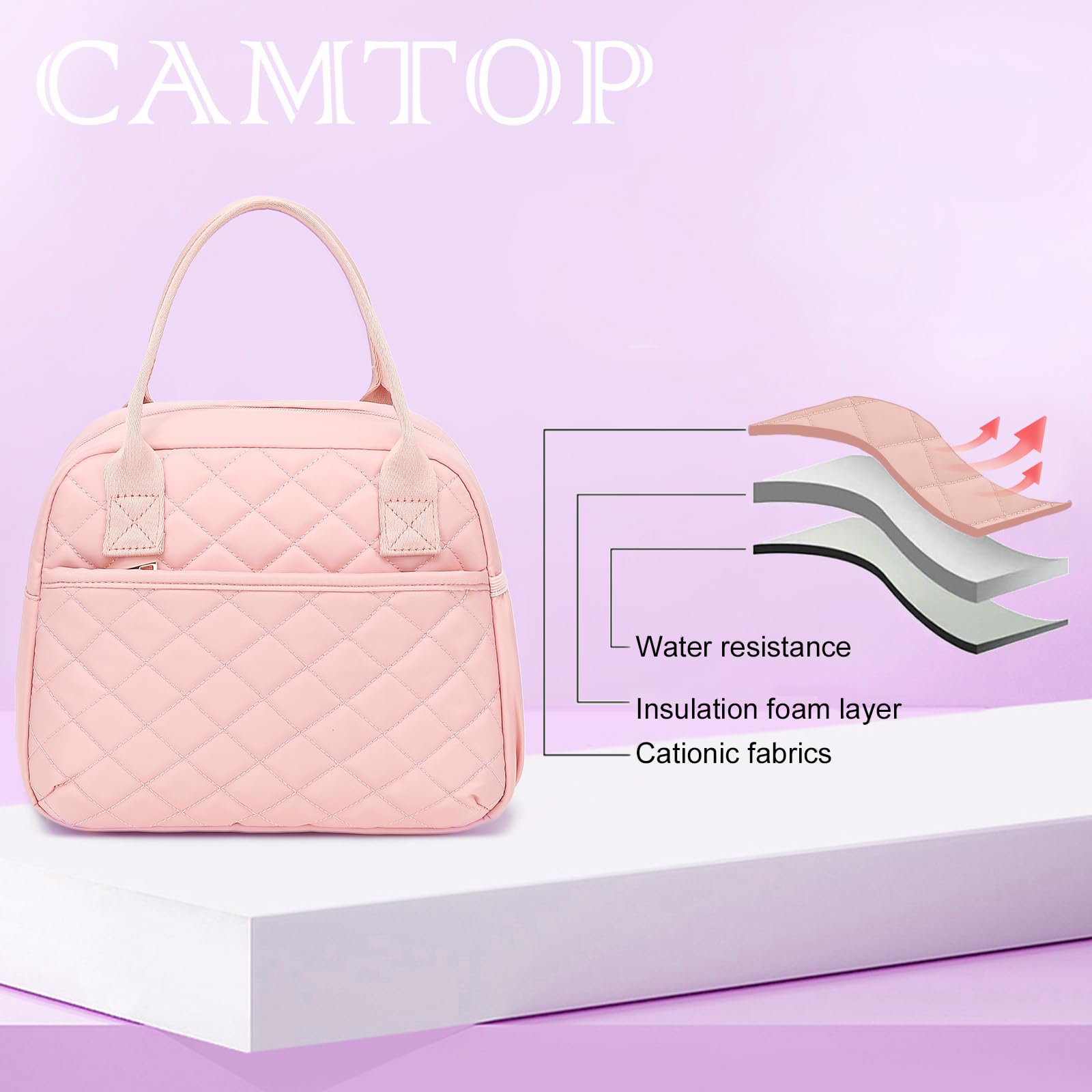 CAMTOP side water bottle pocket keeps drinks within easy reach.