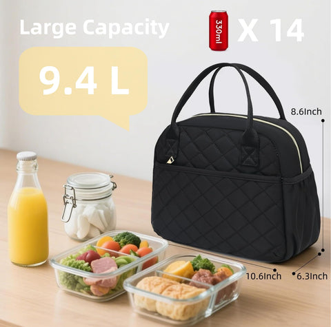 CAMTOP large capacity main compartment fits multiple containers for meals.