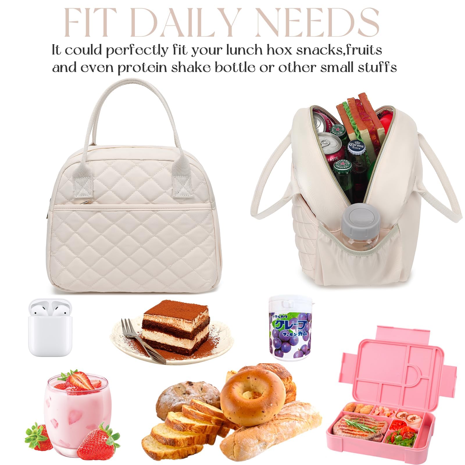 CAMTOP lunchbox durable-zipper-closure ensures secure closing on the move.