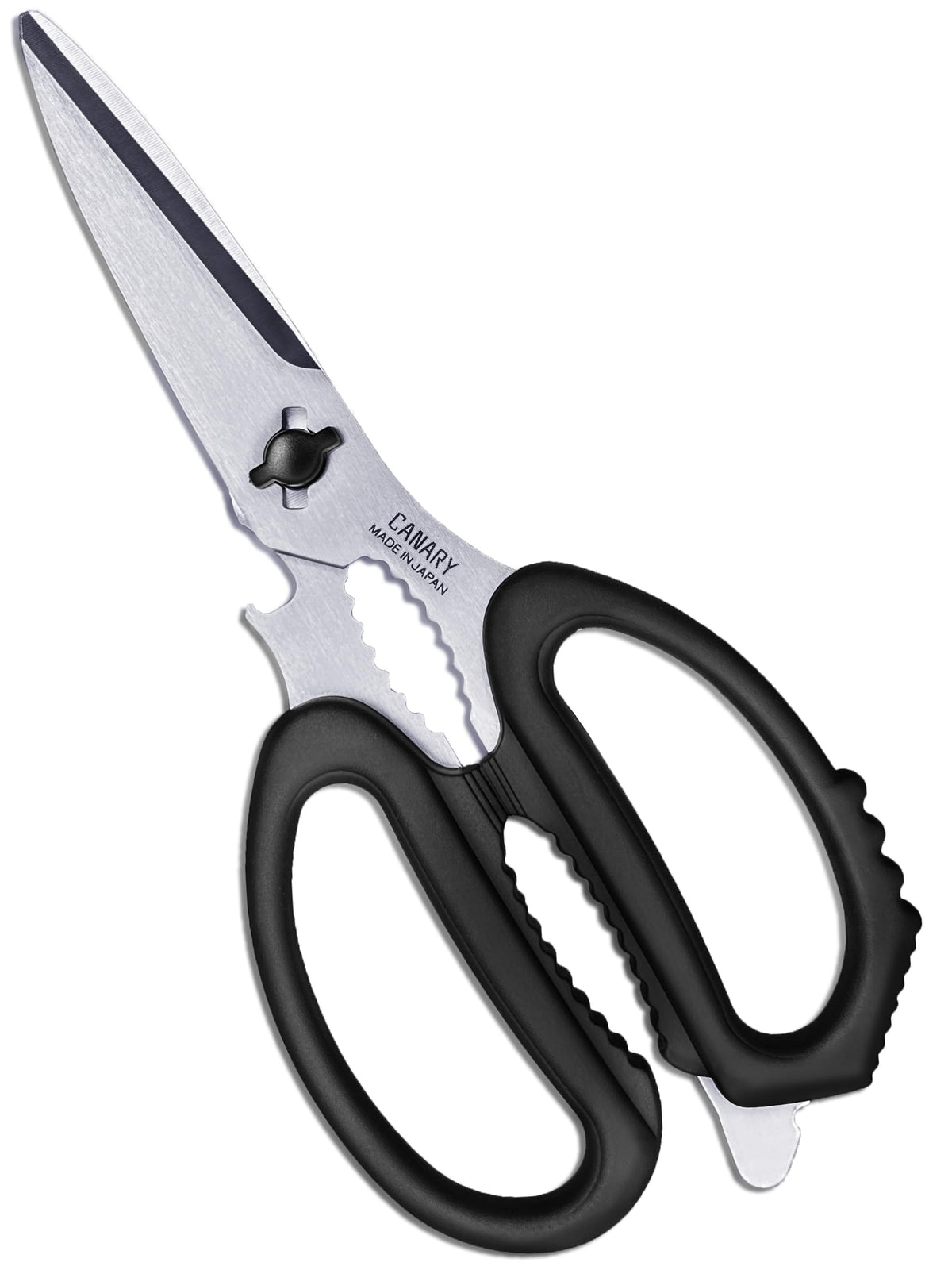 CANARY Japanese kitchen scissors with detachable blade for easy cleaning and storage.