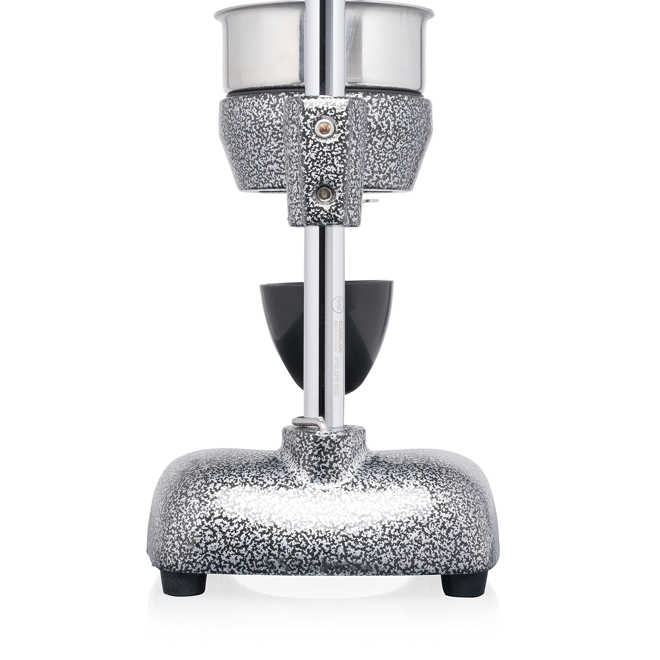 Can-Can juicer fruit loading area ready for quick citrus squeezing.