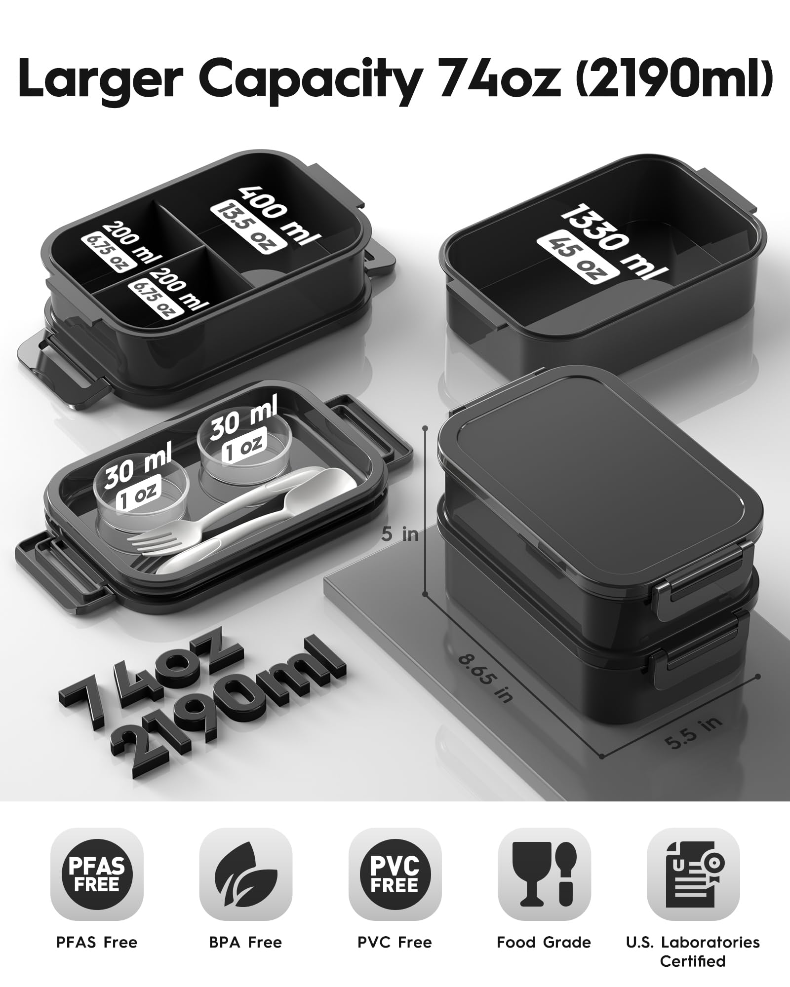 Canfanni bento lid with silicone seal demonstrates 100% leak-proof design