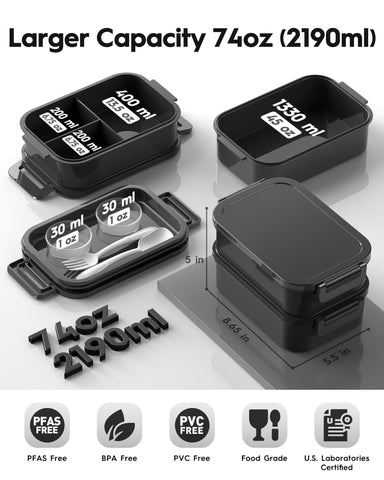 Canfanni bento lid with silicone seal demonstrates 100% leak-proof design