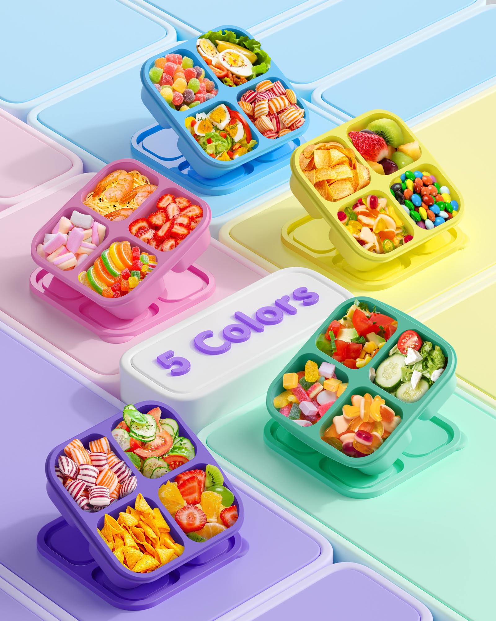 Canfanni BPA-free polypropylene containers durable and odor-free for daily use.