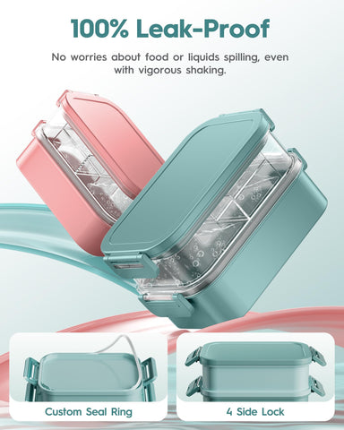 Canfanni built-in utensils and sauce containers keep flavors together for convenient meals.