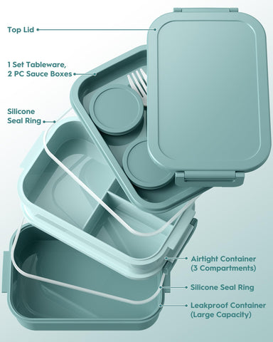 Canfanni insulated lunch bag mint green closeup highlighting thermal retention for fresh meals.