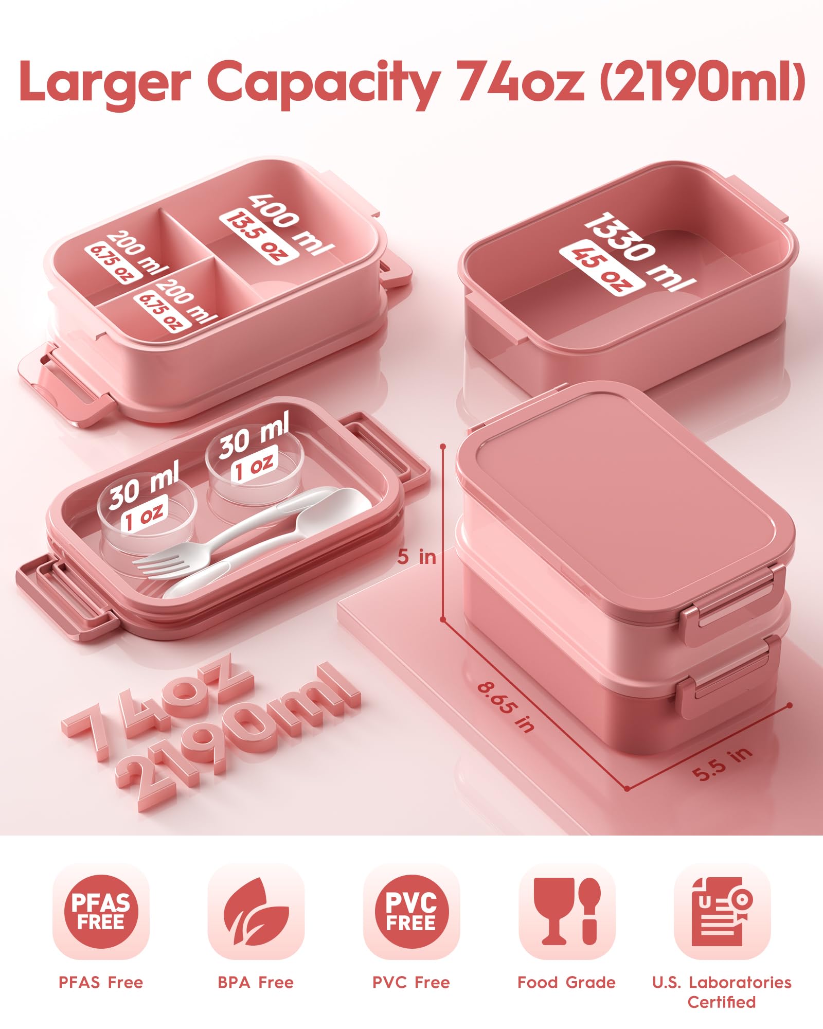 Canfanni leak-proof lid and four clips prevent spills during travel