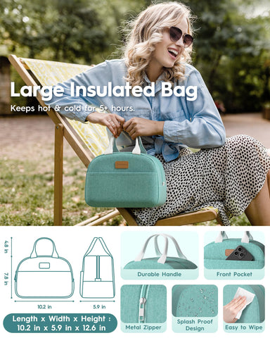Canfanni leak-proof lid with four side-clips ensures spill-free transport during busy days.