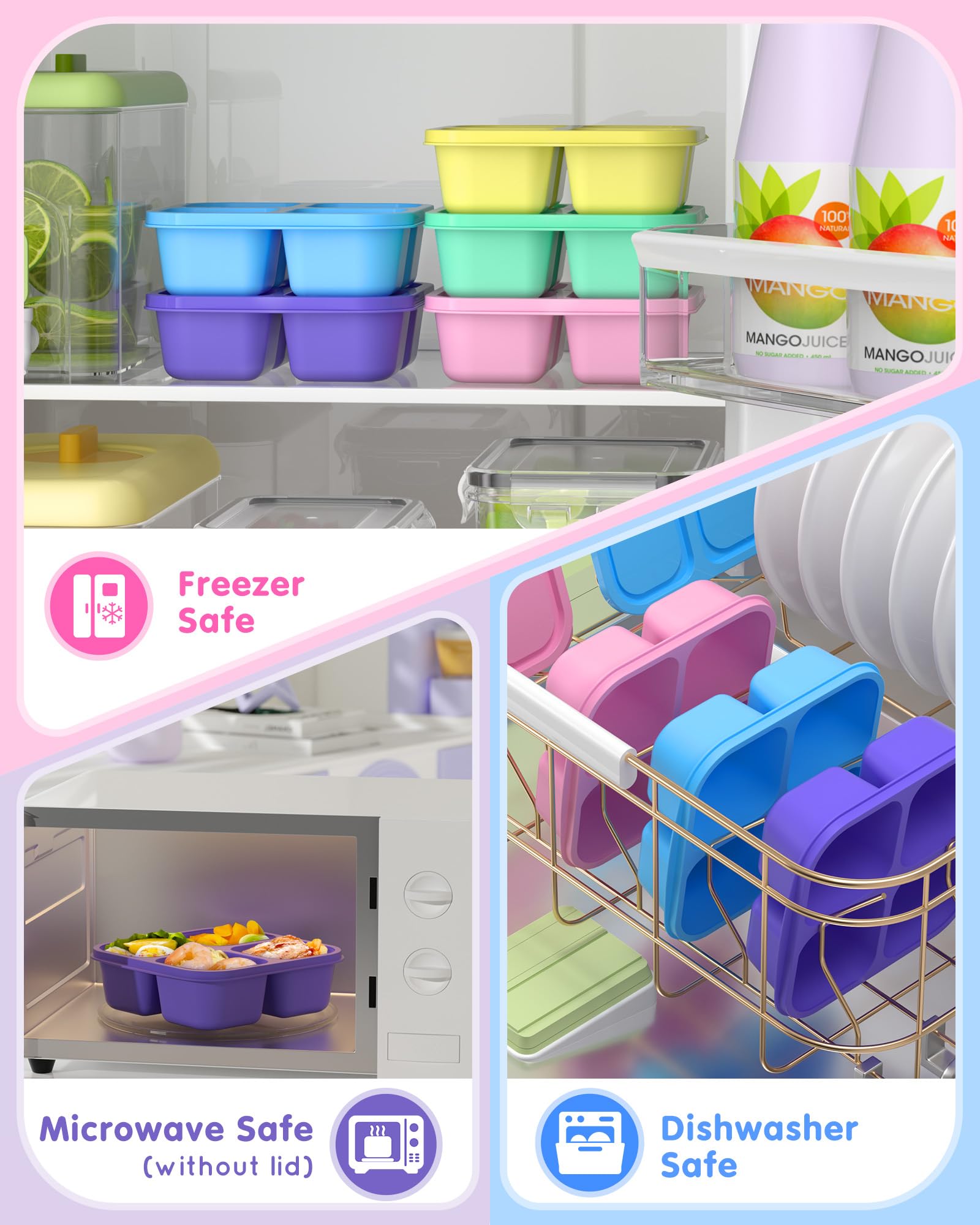 Canfanni microwave-safe and dishwasher-safe container for reheating lunches.