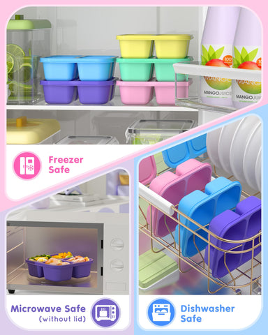 Canfanni microwave-safe and dishwasher-safe container for reheating lunches.