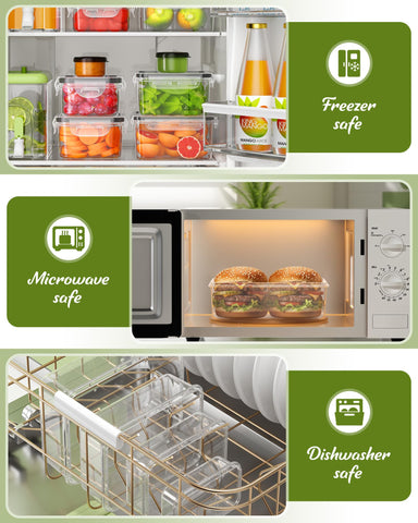 Canfanni microwave-safe containers ideal for quick meal reheats