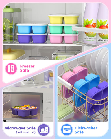 Canfanni divided container is microwave-safe for quick reheats