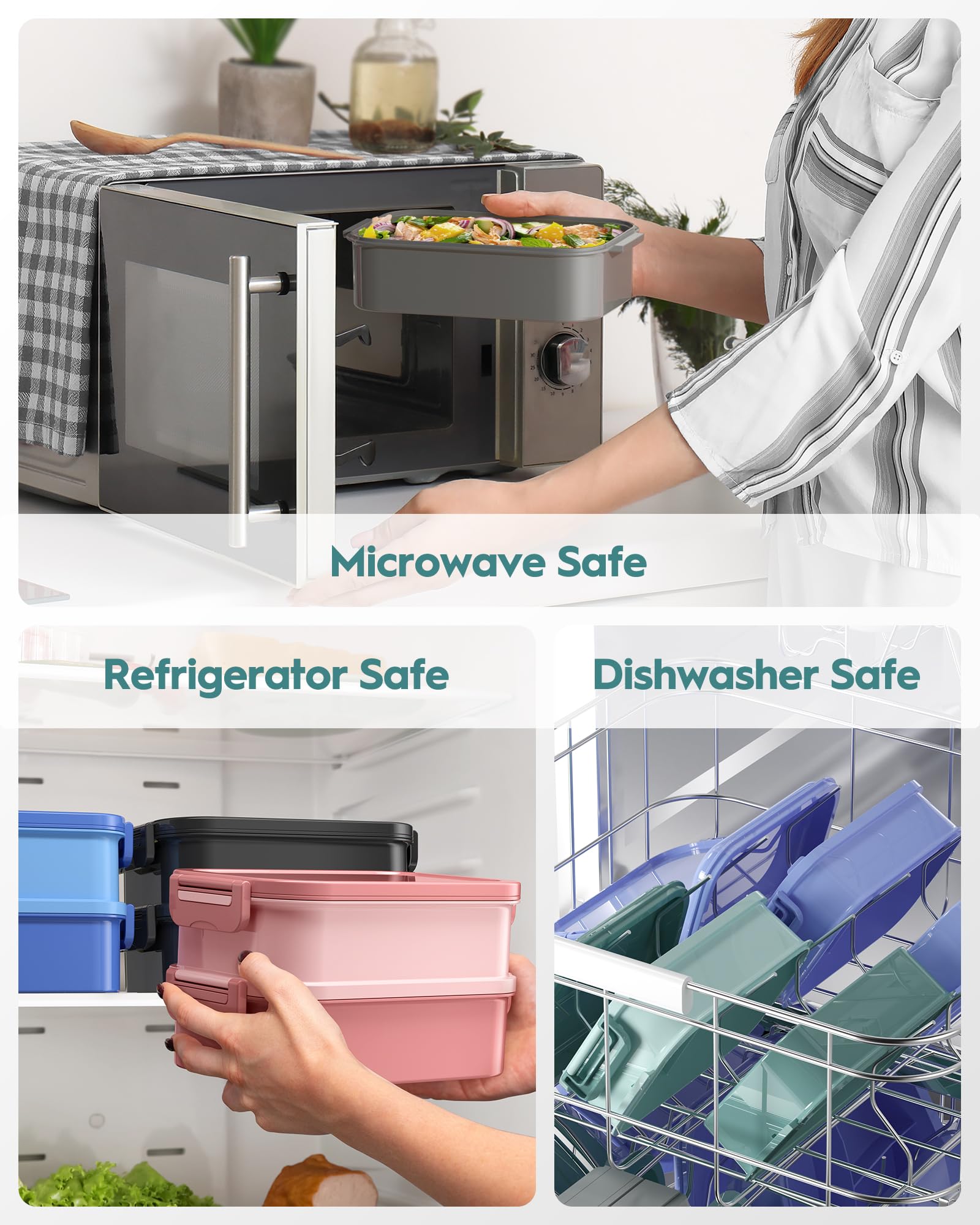Canfanni PFAS/BPA-free materials guarantee safer, reusable lunch option for daily use.