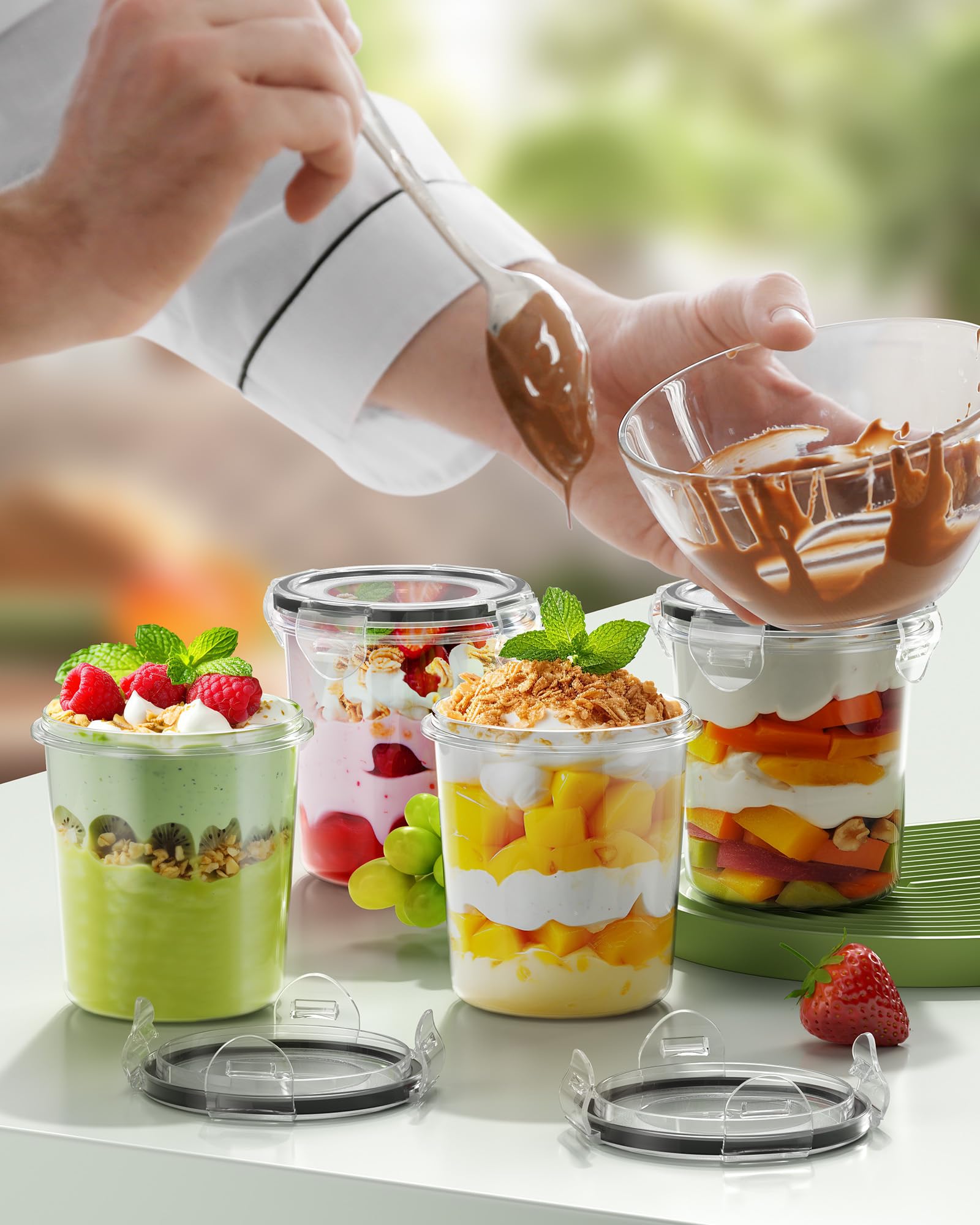 Canfanni portable kitchen on the go containers simplify packing lunches.