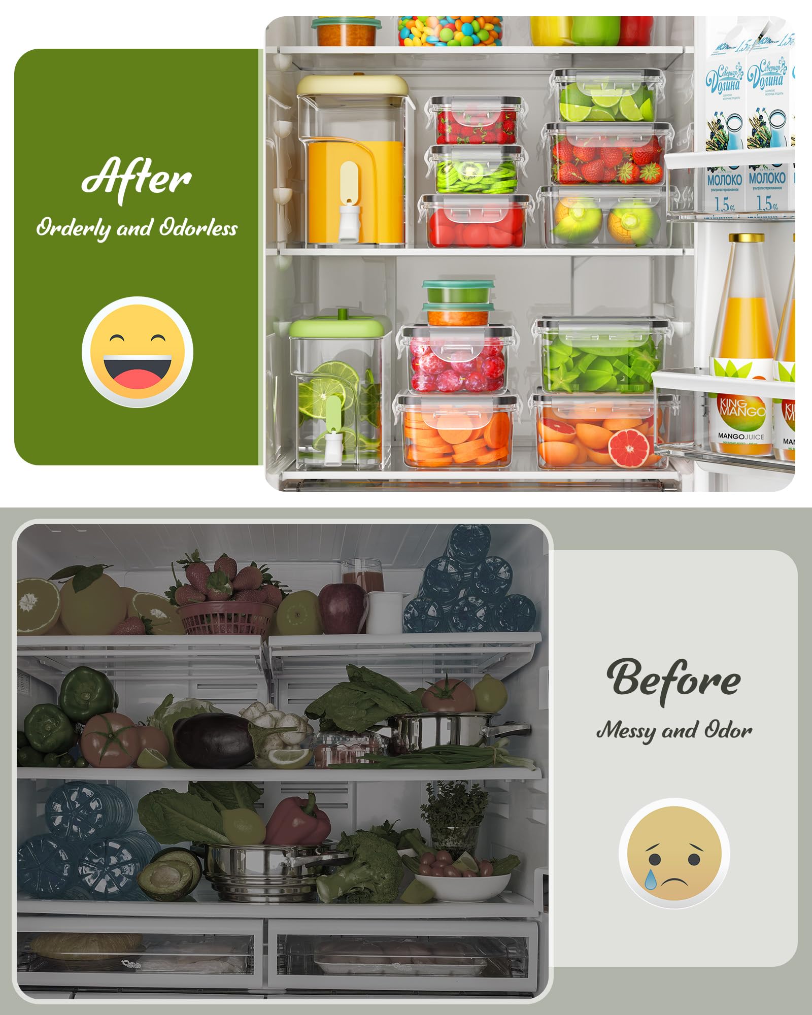 Canfanni stackable design saves space and simplifies pantry organization.