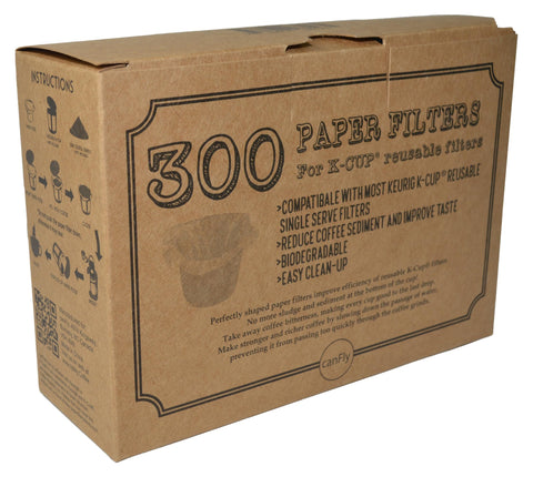 CanFly Keurig brewing with paper filter demonstrates quick clean-up.