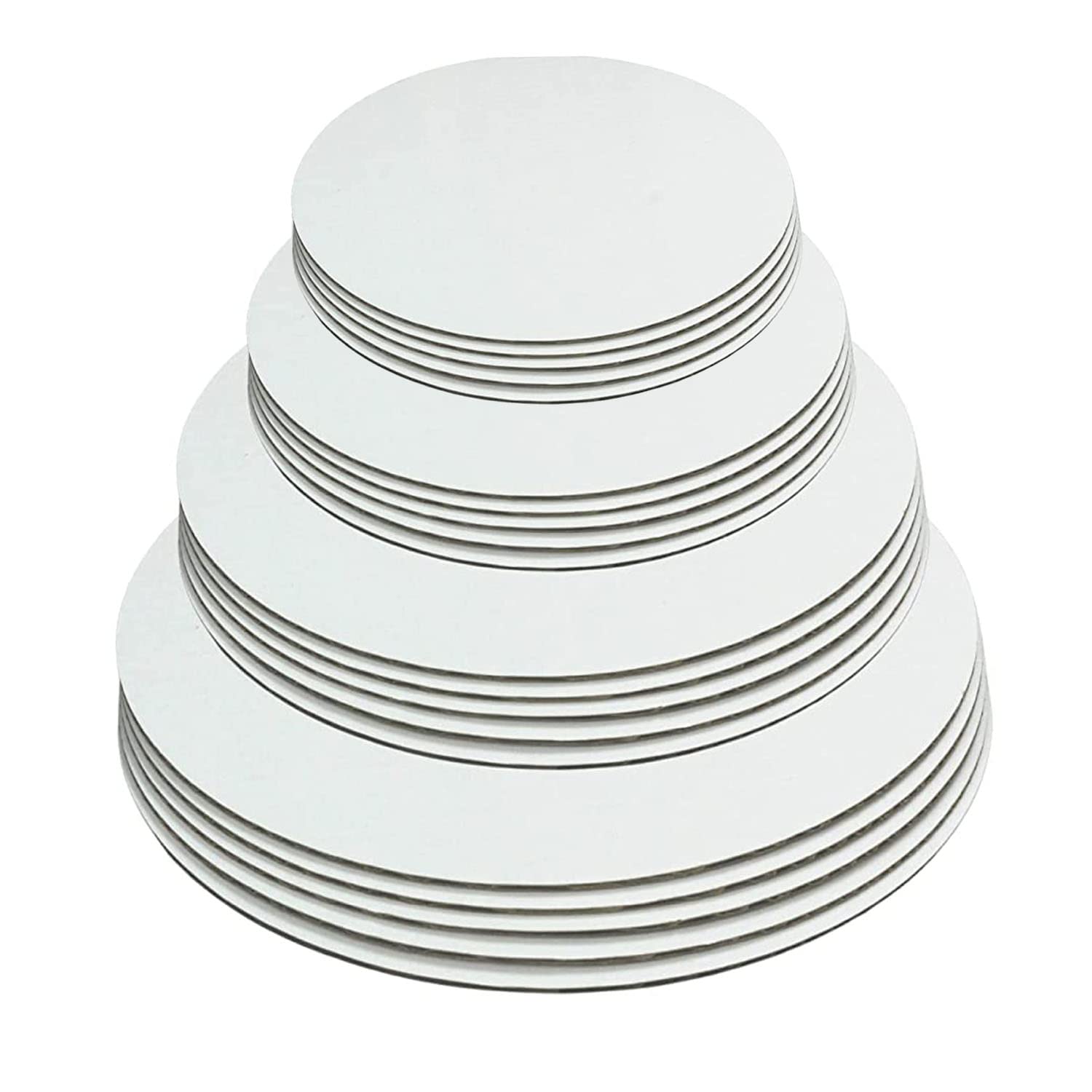 Cangfort white round cake board 6in: sturdy base for professional presentation.