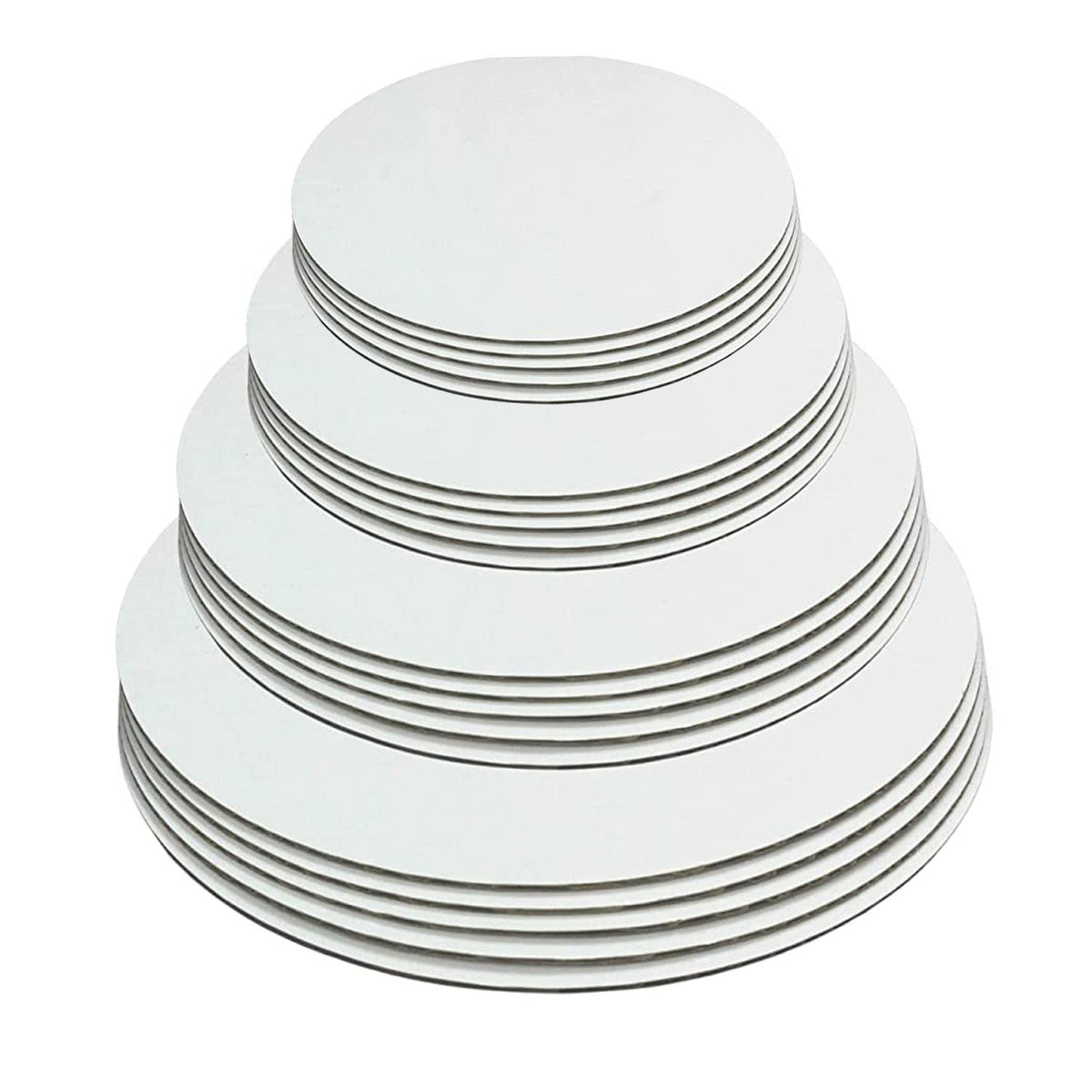 Cangfort white round cake board 6in: sturdy base for professional presentation.