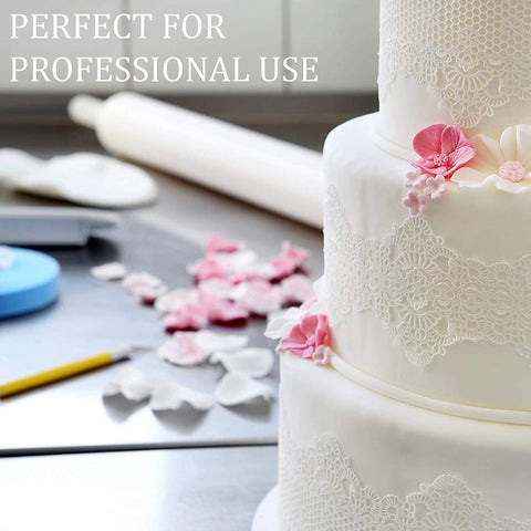 Cangfort white round cake board dessert table display: simplifies centerpiece setups.