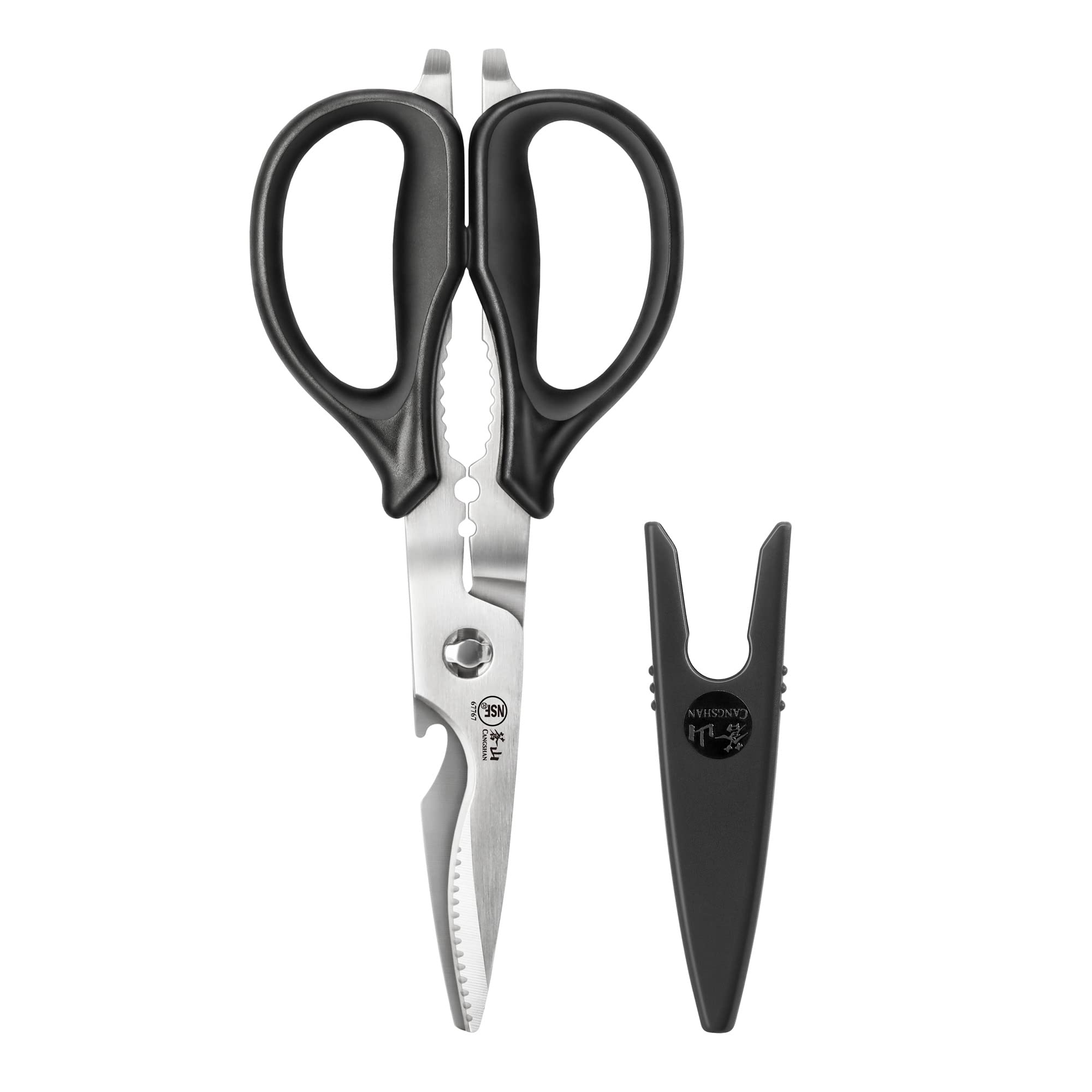 Cangshan 503343 heavy-duty come-apart shears with separable blades for easy cleaning