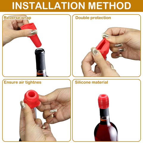 CANIPHA double-seal wine stopper prevents air contact and preserves flavor