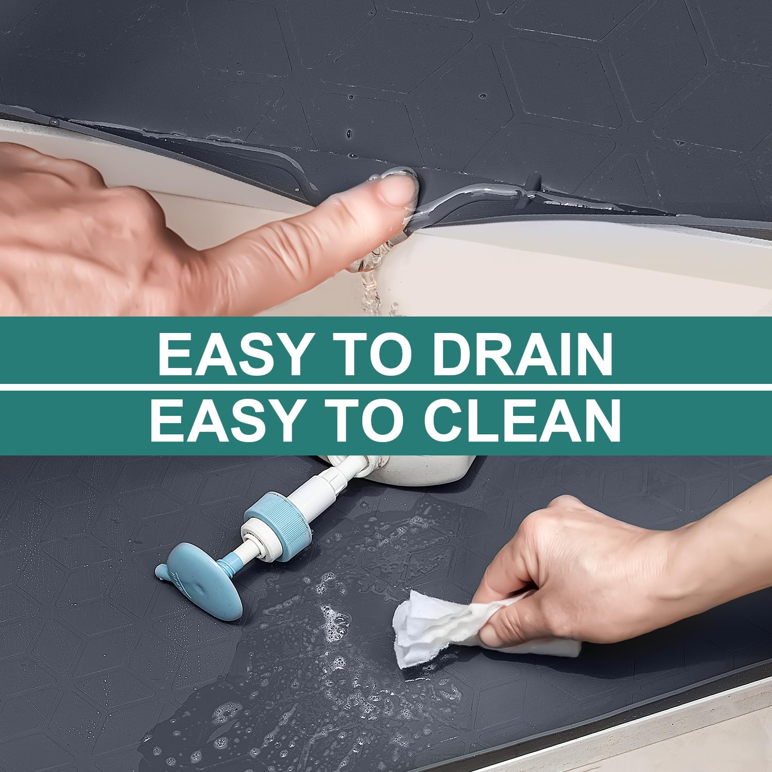 CANIVI textured surface helps keep items from shifting and protects stored goods.