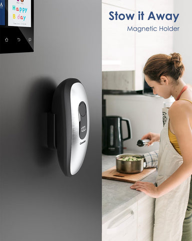 Canslab IRON lid removal tool slides out to lift stubborn lids easily.