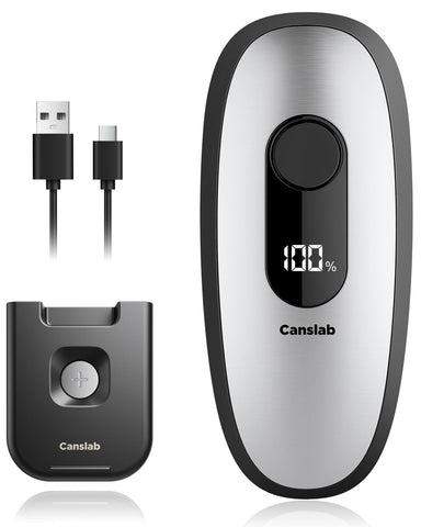 Canslab IRON wall-mount bracket keeps the can opener off the counter and within reach.