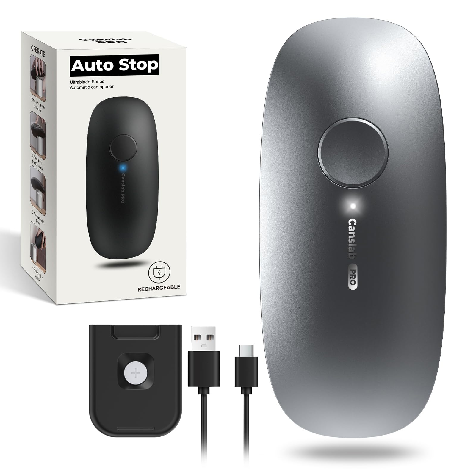 Canslab Ultrablade PRO main unit on a clean kitchen counter, ready for use