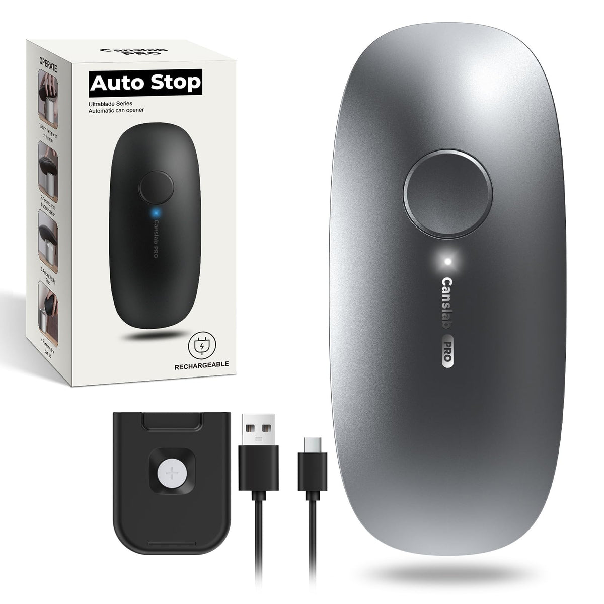 Canslab Ultrablade PRO main unit on a clean kitchen counter, ready for use