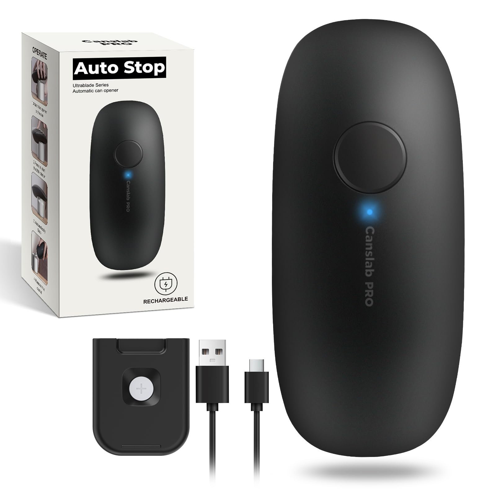 Canslab Ultrablade PRO side-cut operation showing safe lid edge