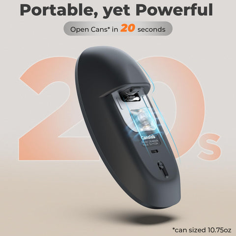 Canslab Ultrablde SE with magnetic lid lifter for simple lid removal.