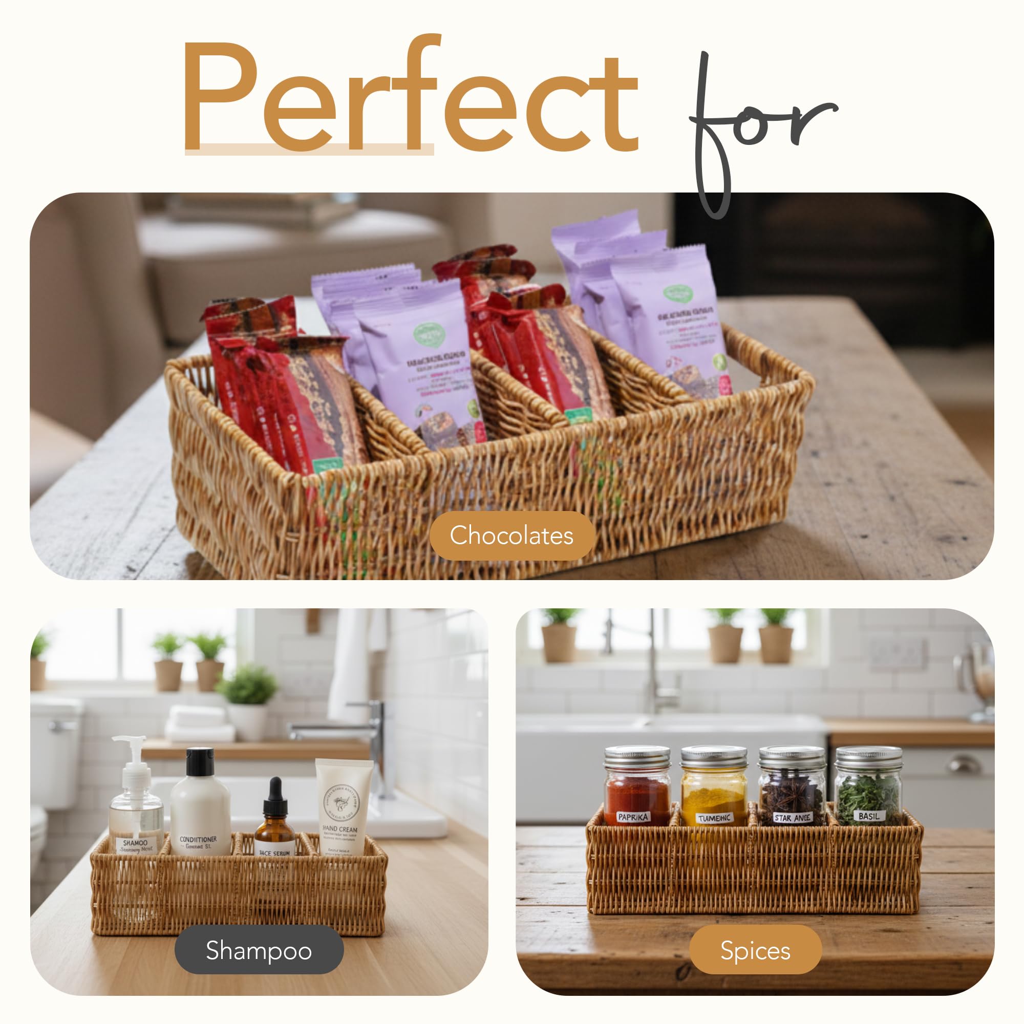 Cantalop 2-pack pantry baskets for double the organization on shelves