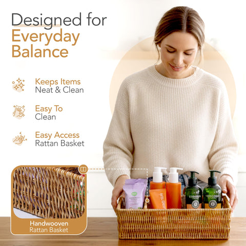 Cantalop removable dividers help separate cosmetics and snacks neatly