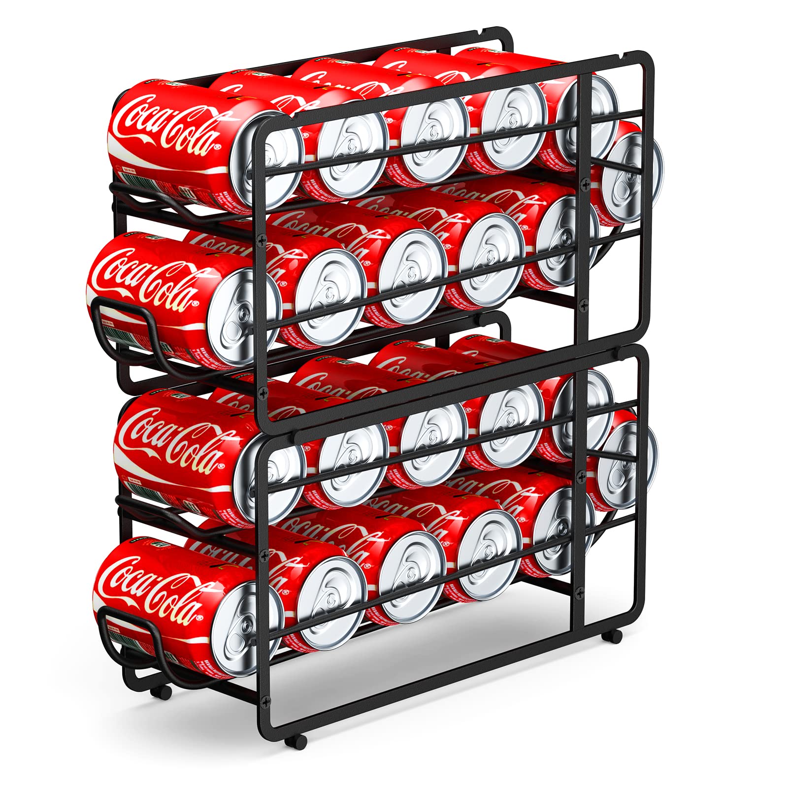 Canyave soda can dispenser holds 12 cans for tidy storage
