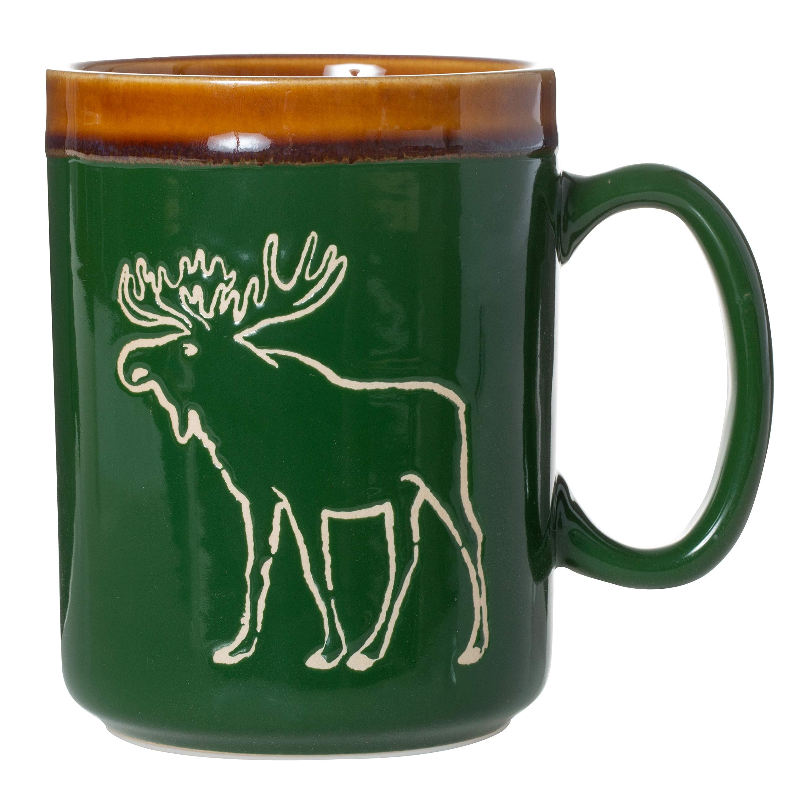 Cape Shore Moose Mug with hand-glazed 18oz finish for daily coffee.