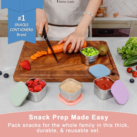 Caperci leak-proof snack container with silicone lid keeps sauces secure during travel.