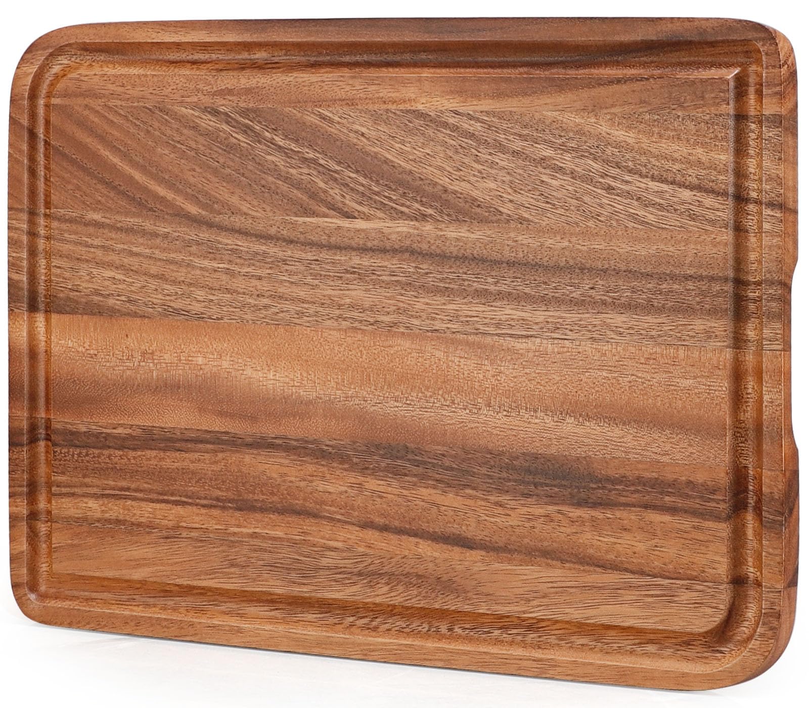 Caperci acacia cutting board 17x12 inches for sturdy prep and serving.