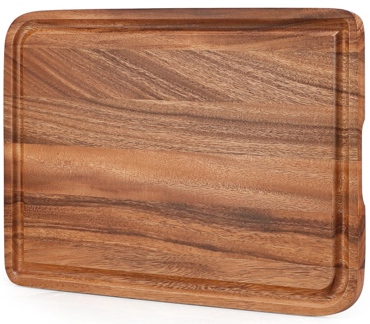 Caperci acacia cutting board 17x12 inches for sturdy prep and serving.