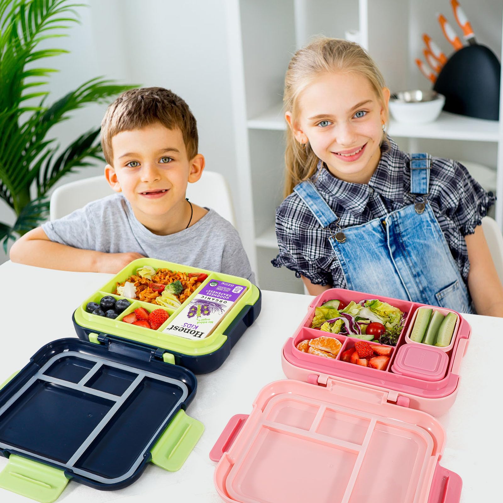 Caperci bento box dishwasher-safe removable tray for easy cleanup