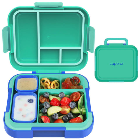 Caperci kids bento box with large 4.8 cup capacity for school meals