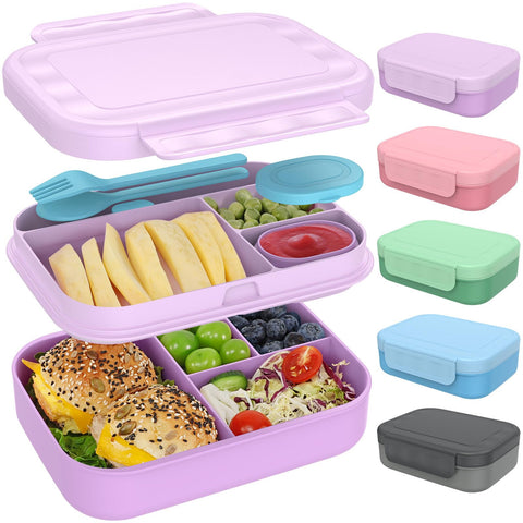 Caperci Bento Box for Kids, stackable design for organized school lunches