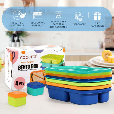 Caperci Bento freezer-safe design keeps meals fresh