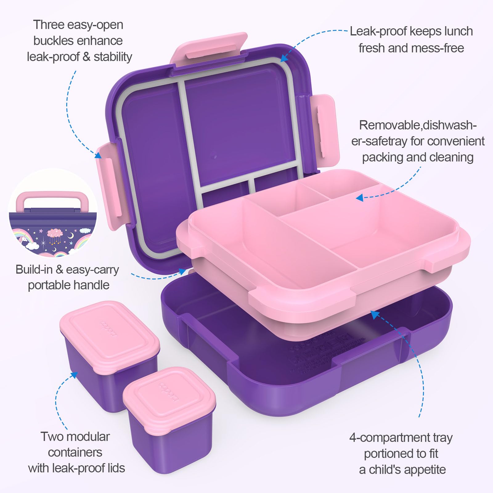 Caperci sea life lunchbox keeps portions organized for ocean-themed meals.