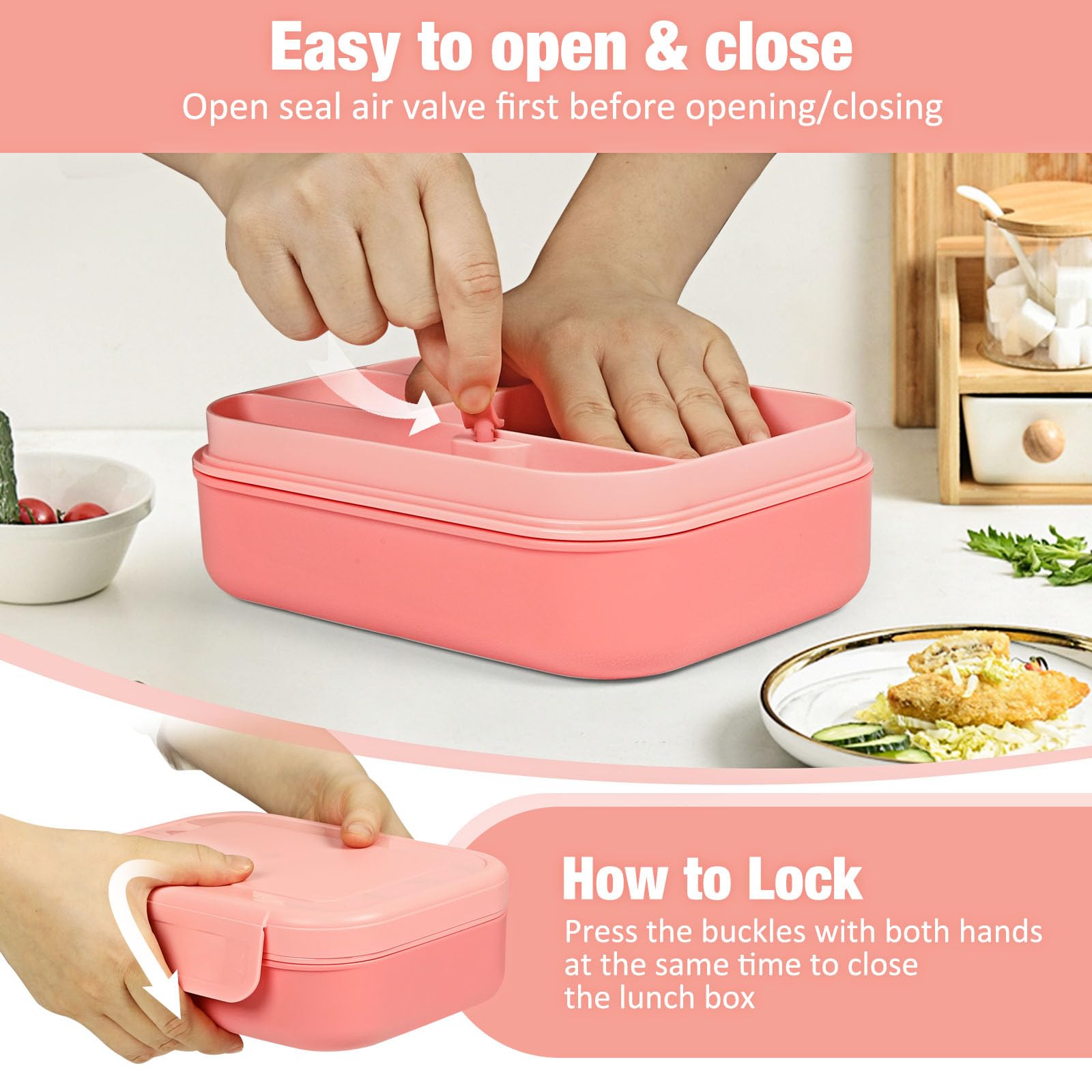 Includes reusable fork and spoon for on the go use