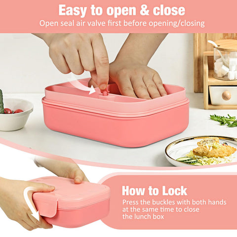 Includes reusable fork and spoon for on the go use