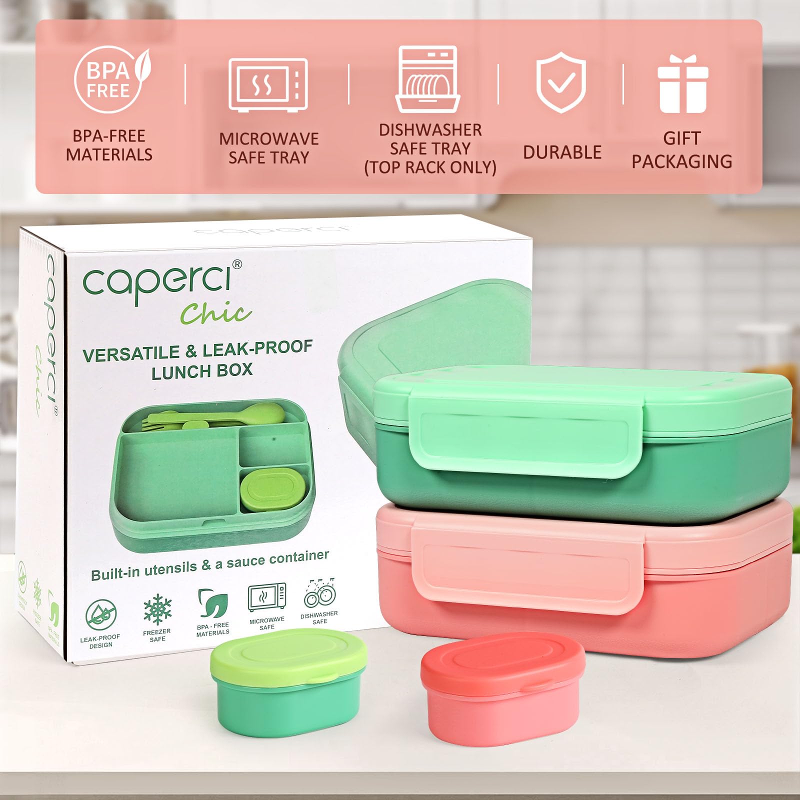 Microwave safe lunch box for quick reheats
