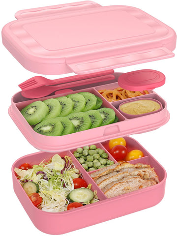 Pink color option adds cheerful style to office lunches