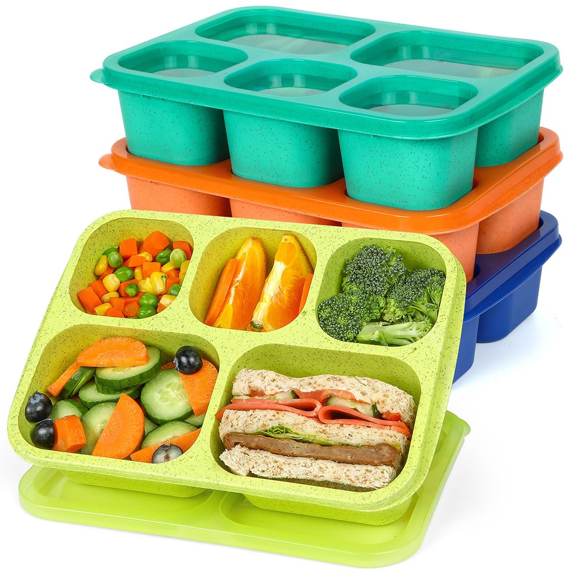 Caperci four-pack bento snack boxes for easy weekly meal prep.