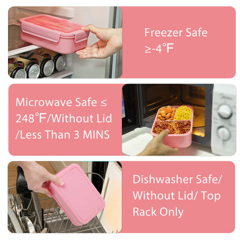 Caperci Classic Bento Box in pink color to match your style
